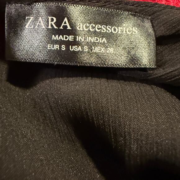 ZARA Embroidered Beaded Bodysuit Size S Asymmetrical One Shoulder Boho Glam Y2K - Picture 4 of 4